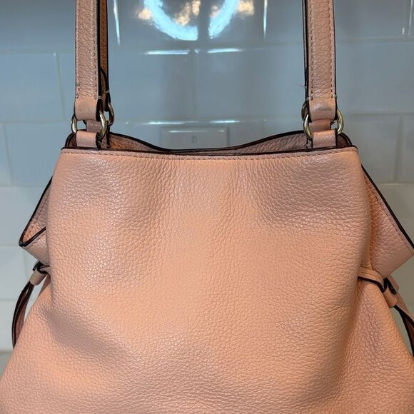 Coach Bag Purse Handbag Leather Andy Pebbled Embossed Drawstring Tote Shoulder - Picture 6 of 16